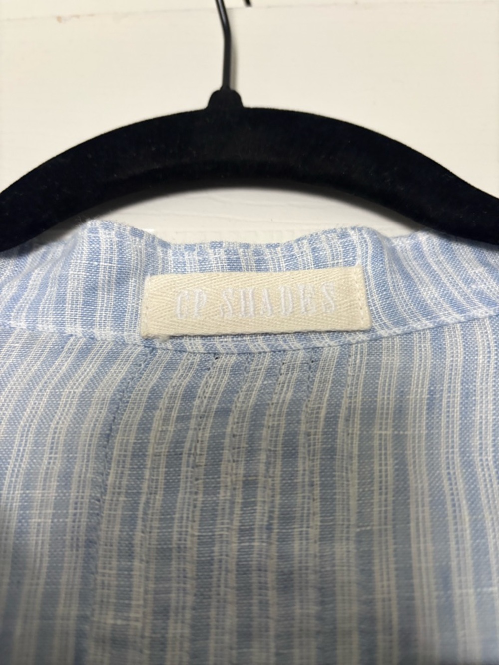 CP Shades Yoko Striped linen tunic size small coastal - Picture 4 of 4